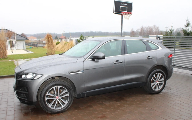 Jaguar F-Pace cena 80000 przebieg: 139000, rok produkcji 2017 z Łasin małe 596